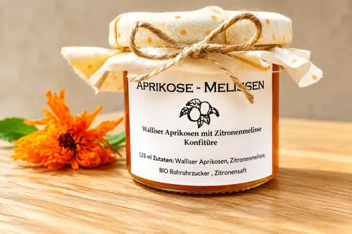 Aprikose & Melissen Konfitüre