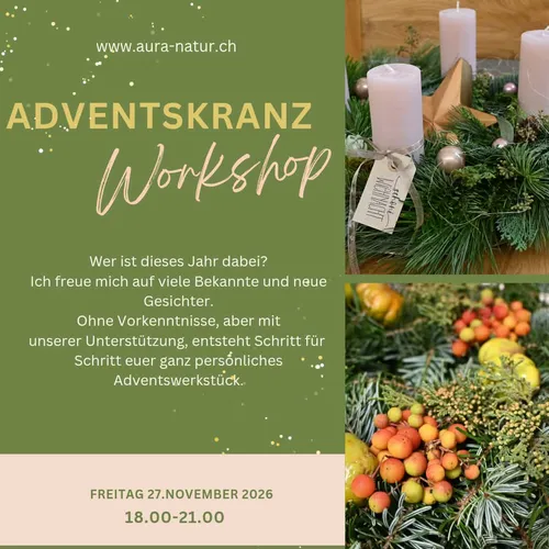 Adventskranz Workshop Freitag 18.00