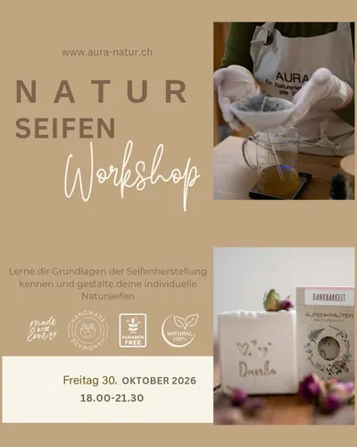 Naturseifen Herstellung Basis Kurs   30. Oktober 2026